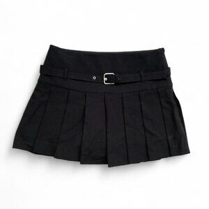 Zara Belted Pleated Skort